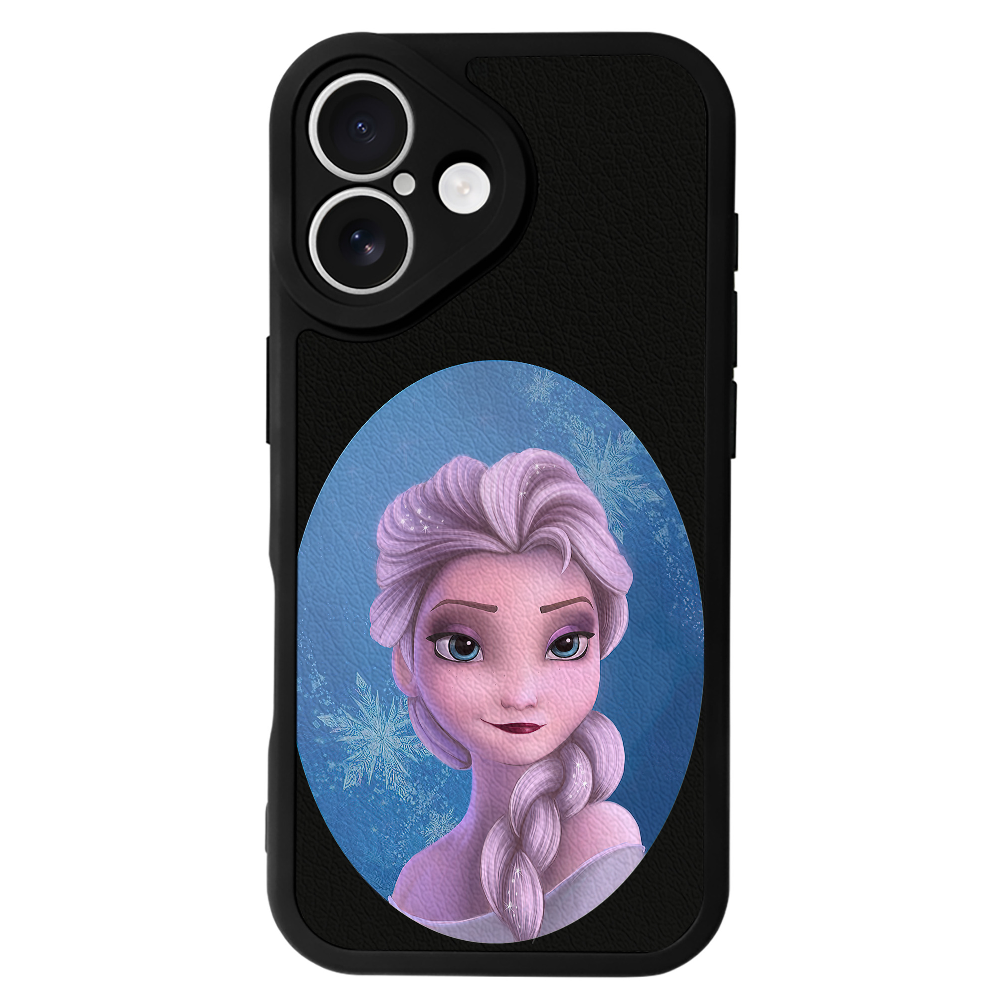 （画像用） アナと雪の女王 アンナ エルサ Frozen Anna Elsa 【iPhone 16シリーズ対応】シリコンスマホケース（レザー調） 材質：シリコン